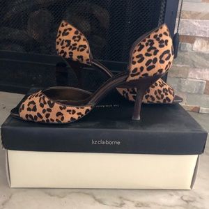 Liz Claiborne Anilo Leopard Print Heels